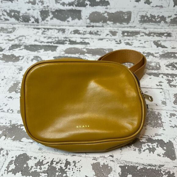 Stateleather yellow belt bags adjustable strap
